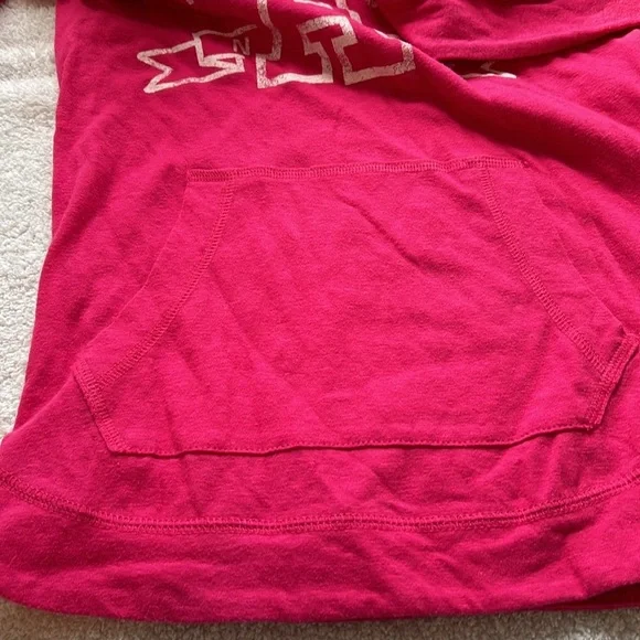 Aeropostale XS lightweight hoodie hot pink preppy teen tween beach vacation - Picture 4 of 6